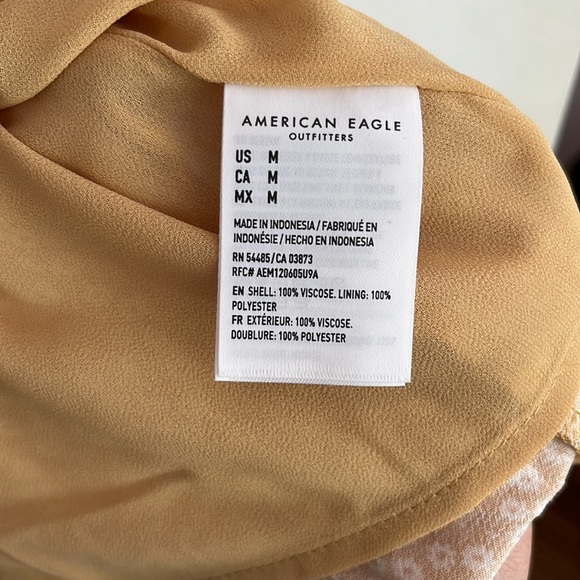 American Eagle Yellow Floral Summer Mini Dress. Size M. Never worn - Picture 6 of 7